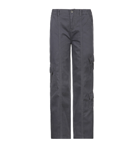 Pantalones holgados cargo lisos