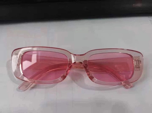 Gafas de sol rectangulares vintage para mujer