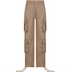 Pantalones holgados cargo lisos