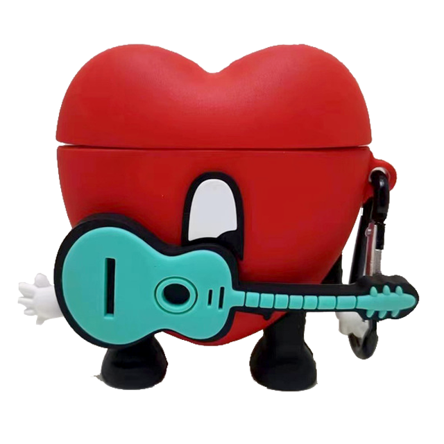 Funda Airpods Corazón Rojo