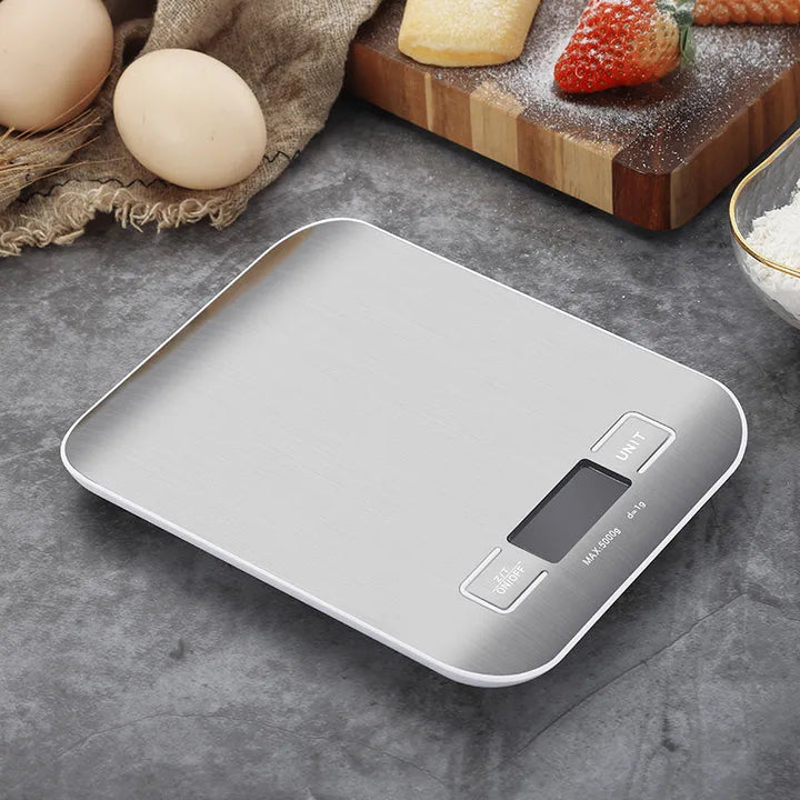 Báscula digital para alimentos para cocina, recargable por USB, para hornear, cocinar y preparar comidas