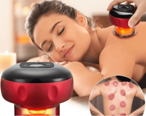 Rechargeable Electric Vacuum Cupping Massager for Shoulder, Back and Neck Therapy Machine