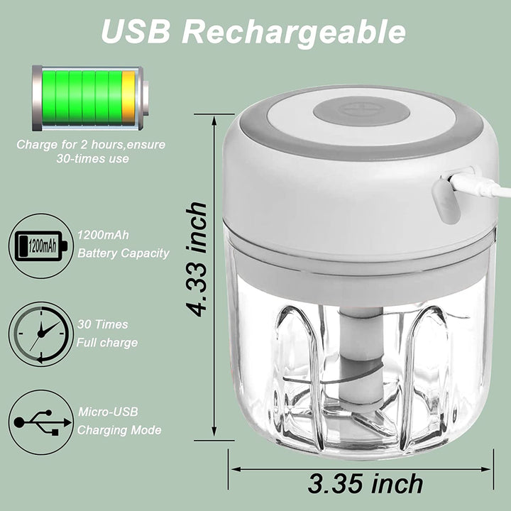 Mini Portable Food Processor and Vegetable Chopper