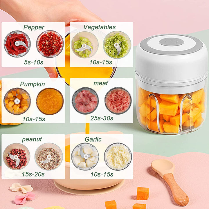 Mini Portable Food Processor and Vegetable Chopper