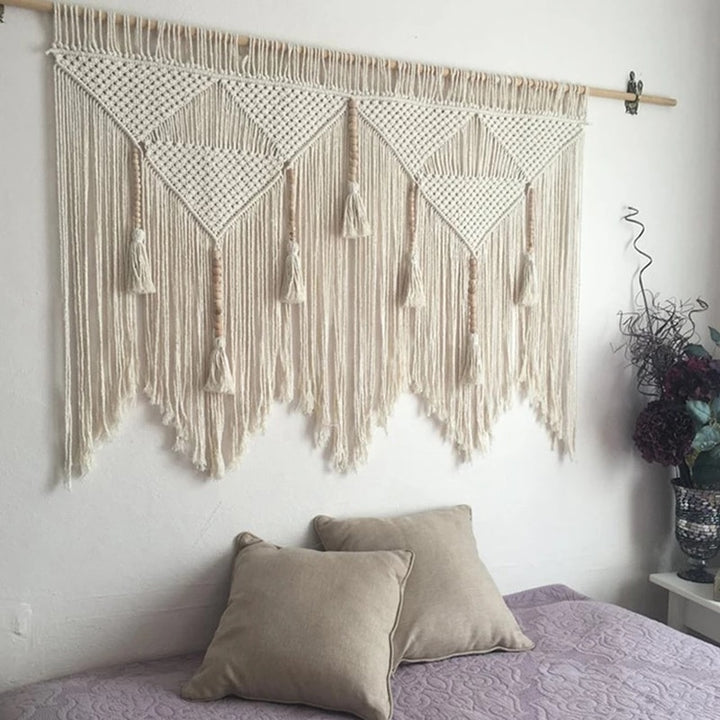 Decoración del hogar boho tejida a mano para colgar en la pared