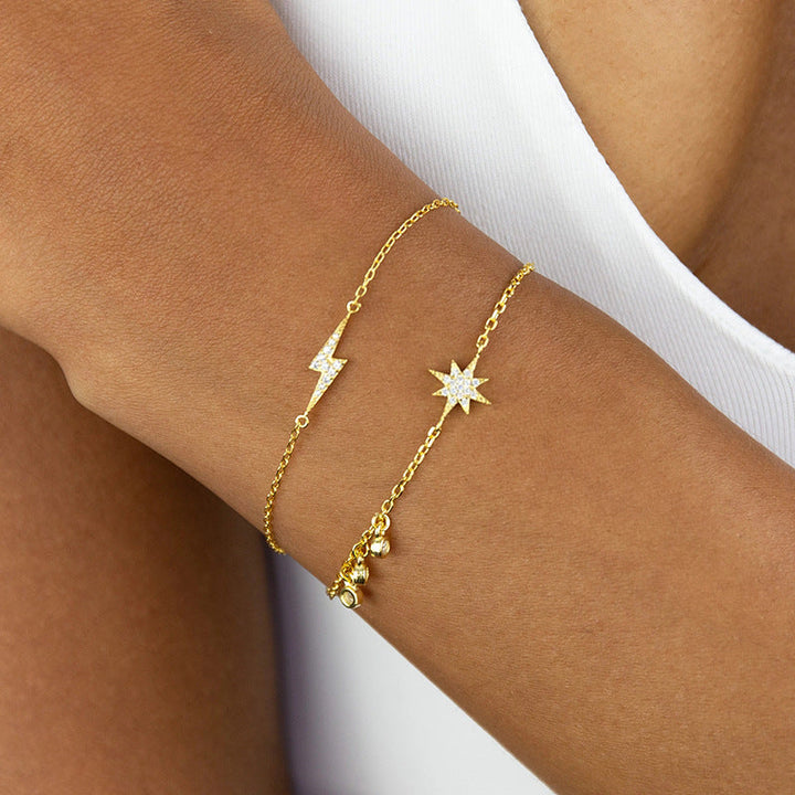 Pulseras de oro con diamantes astro