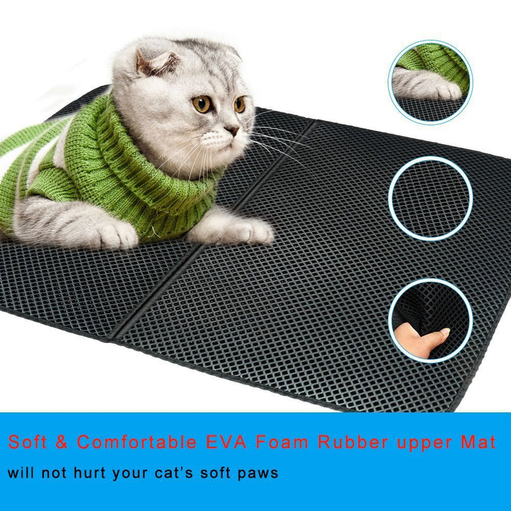 Estera de arena para gatos impermeable y antideslizante