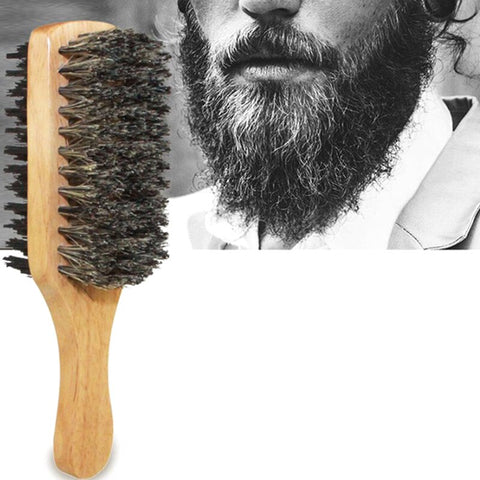 Cepillo de pelo de madera con cerdas de jabalí suaves para hombres y mujeres. Cepillo para cabello fino, grueso y rizado