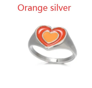 Anillo de corazón de amor creativo