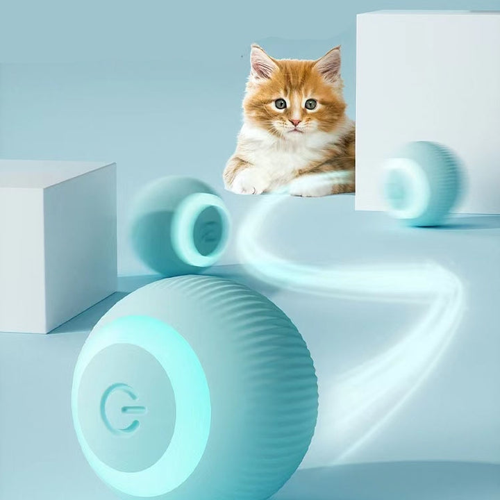 Juguetes eléctricos con bolas rodantes para gatos