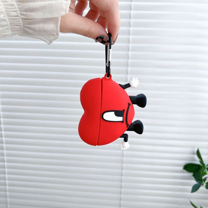 Funda Airpods Corazón Rojo