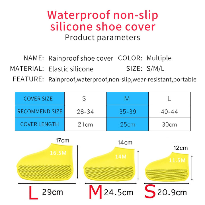 Cubierta de goma para zapatos impermeables