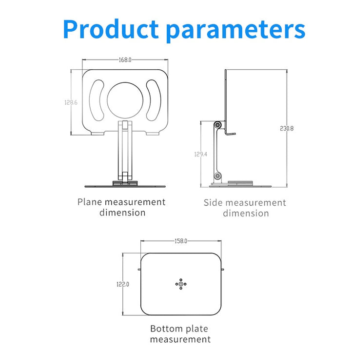 Soporte de tableta flexible de rotación de 360 ​​​​° de metal