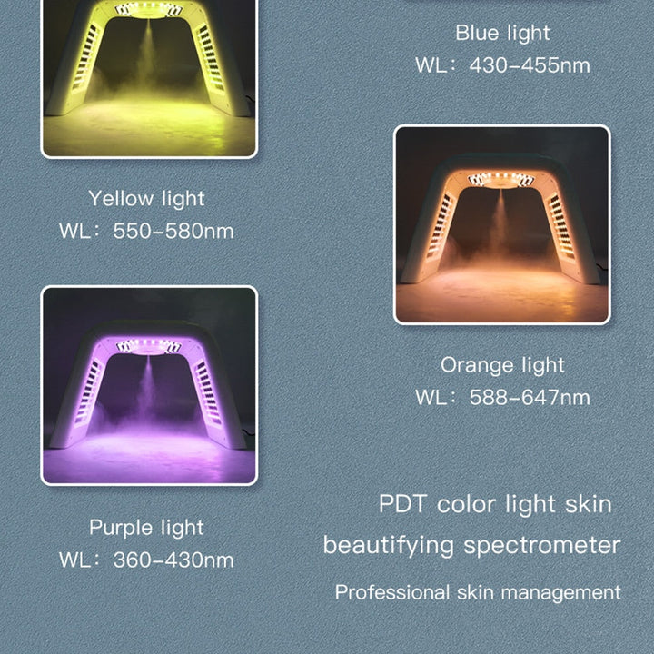 Terapia de luz PDT con máscara facial LED de 7 colores