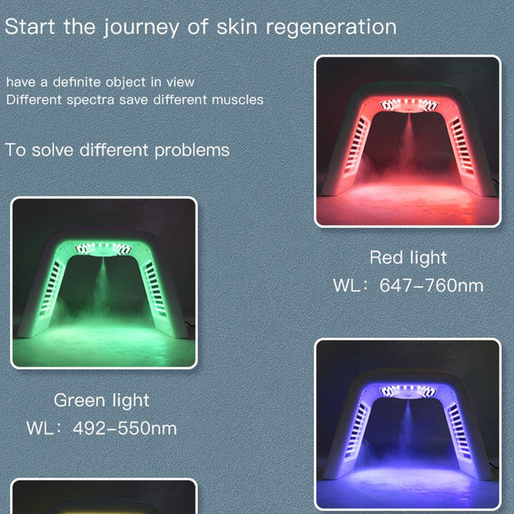 Terapia de luz PDT con máscara facial LED de 7 colores