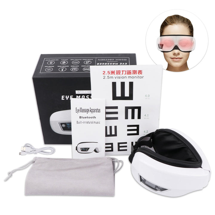 Masajeador de ojos Bluetooth con vibración eléctrica