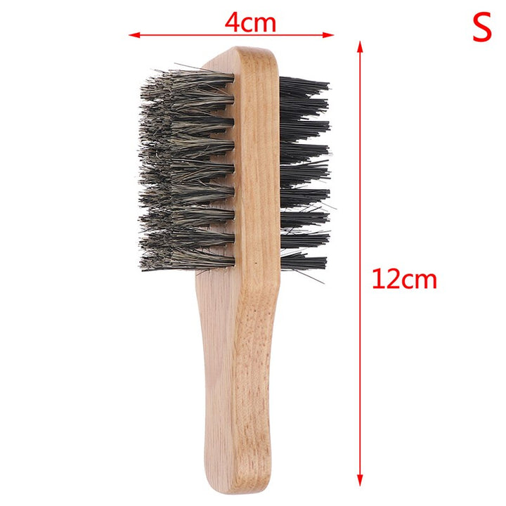 Cepillo de pelo de madera con cerdas de jabalí suaves para hombres y mujeres. Cepillo para cabello fino, grueso y rizado