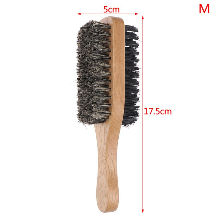 Cepillo de pelo de madera con cerdas de jabalí suaves para hombres y mujeres. Cepillo para cabello fino, grueso y rizado