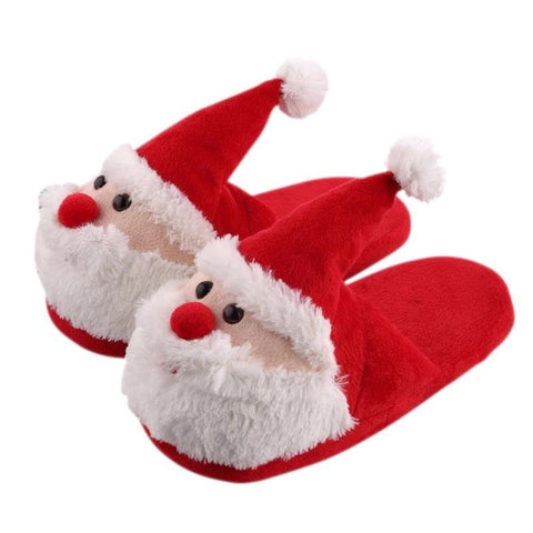 Zapatillas navideñas para el suelo del hogar