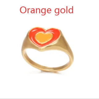 Anillo de corazón de amor creativo