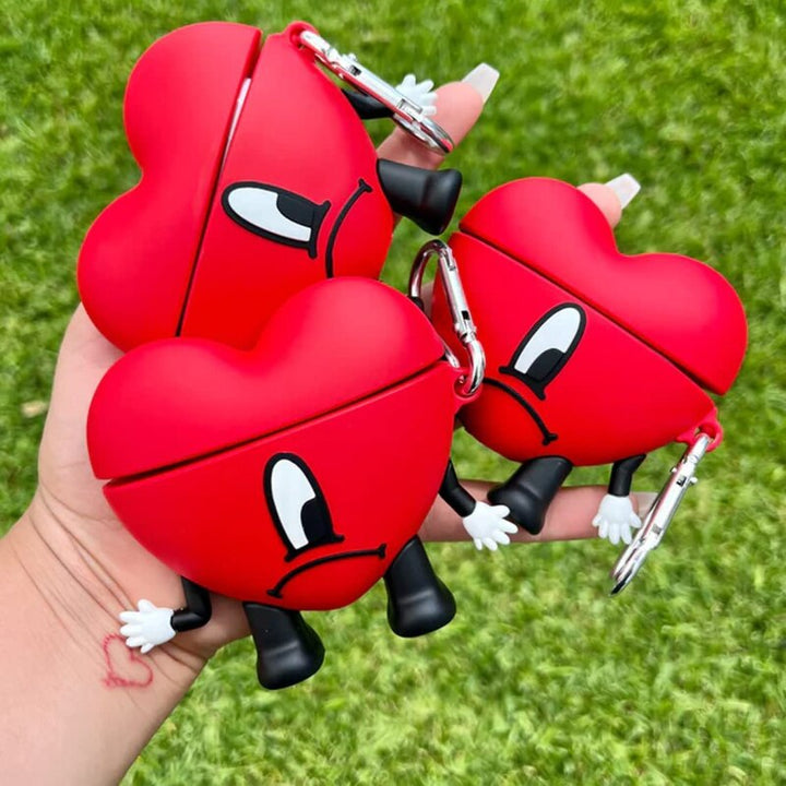 Funda Airpods Corazón Rojo