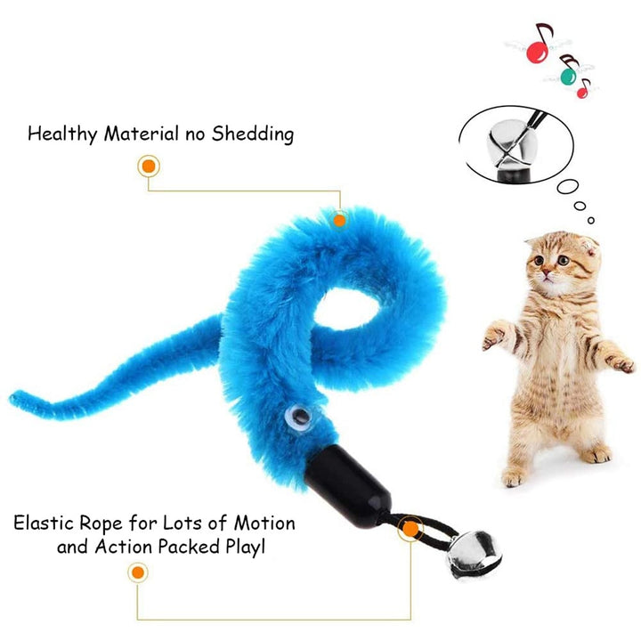 Juguetes interactivos para gatos con plumas y bolas