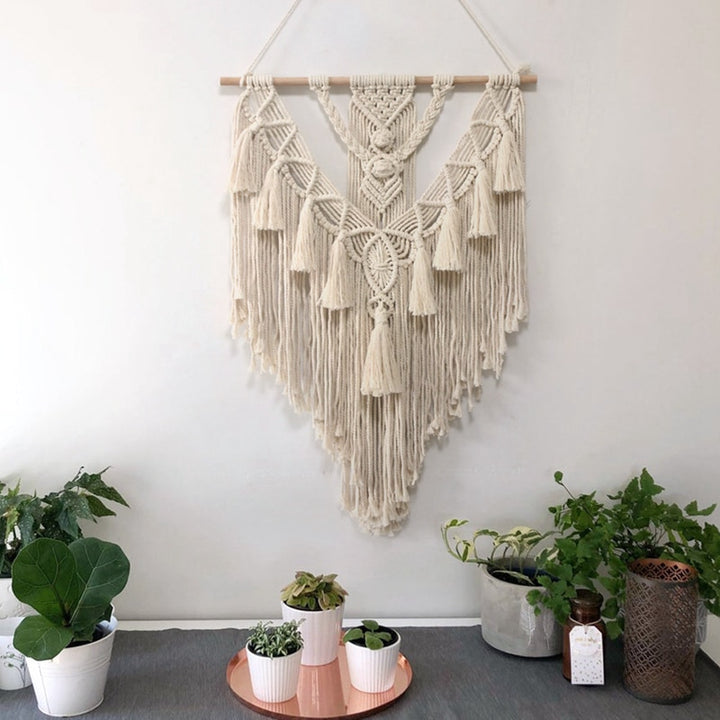 Decoración del hogar boho tejida a mano para colgar en la pared